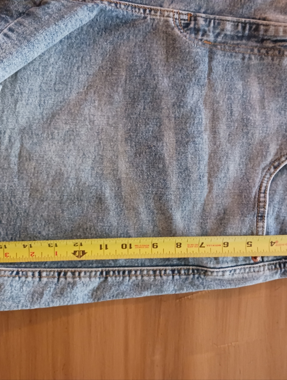 Levi Strauss High Rise Womens Shorts 18 W34 Denim Signature Heritage Western - Picture 10 of 11